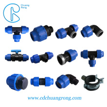 90mm PP Fittings Threaded Flange